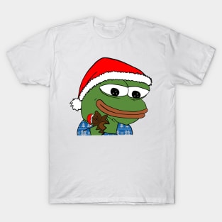 christmas teddy bear pepe T-Shirt